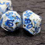 Divine Marble | Art Core Dice | 7 Piece Set