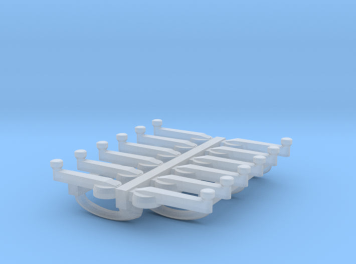 Interior car door handle and window winders