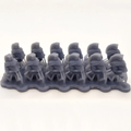 12x Space Warrior Helmets | Veteran Plume | Sci-Fi Grimdark Custom Bitz Wargaming Miniatures 28mm 32mm