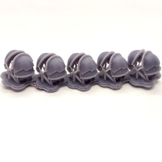 10x Space Warrior Pauldrons | Reinforced | Sci-Fi Grimdark Custom Bitz Wargaming Miniatures 28mm 32mm