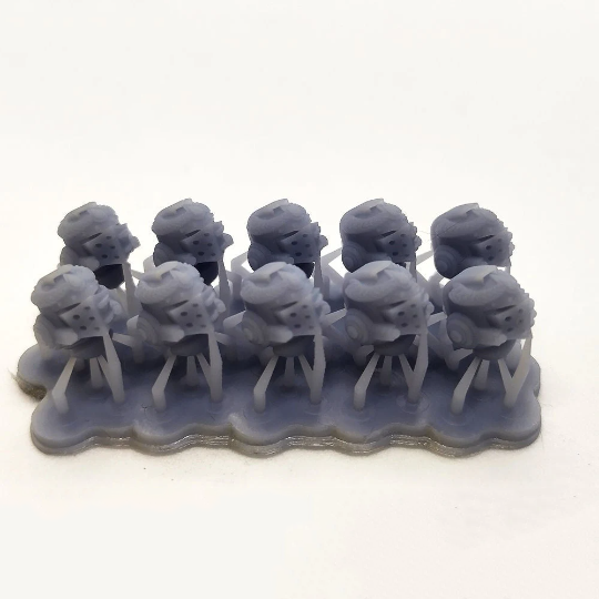 10x Space Warrior Helmets | Blood Knight | Sci-Fi Grimdark Custom Bitz Wargaming Miniatures 28mm 32mm