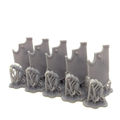 5x Space Warrior Shields | Curved Boarding for Primary Warriors | Sci-Fi Grimdark Custom Bitz Wargaming Miniatures 28mm 32mm