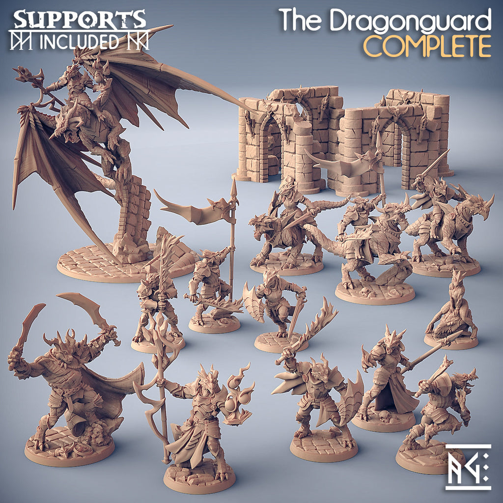 The Dragonguard Miniatures | Fantasy D&D Miniature | Artisan Guild