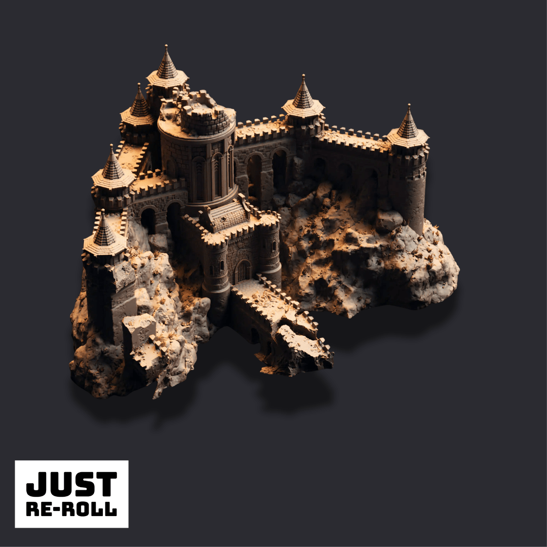 Dragonmaw Keep - 3D Printed Mountain Keep Terrain