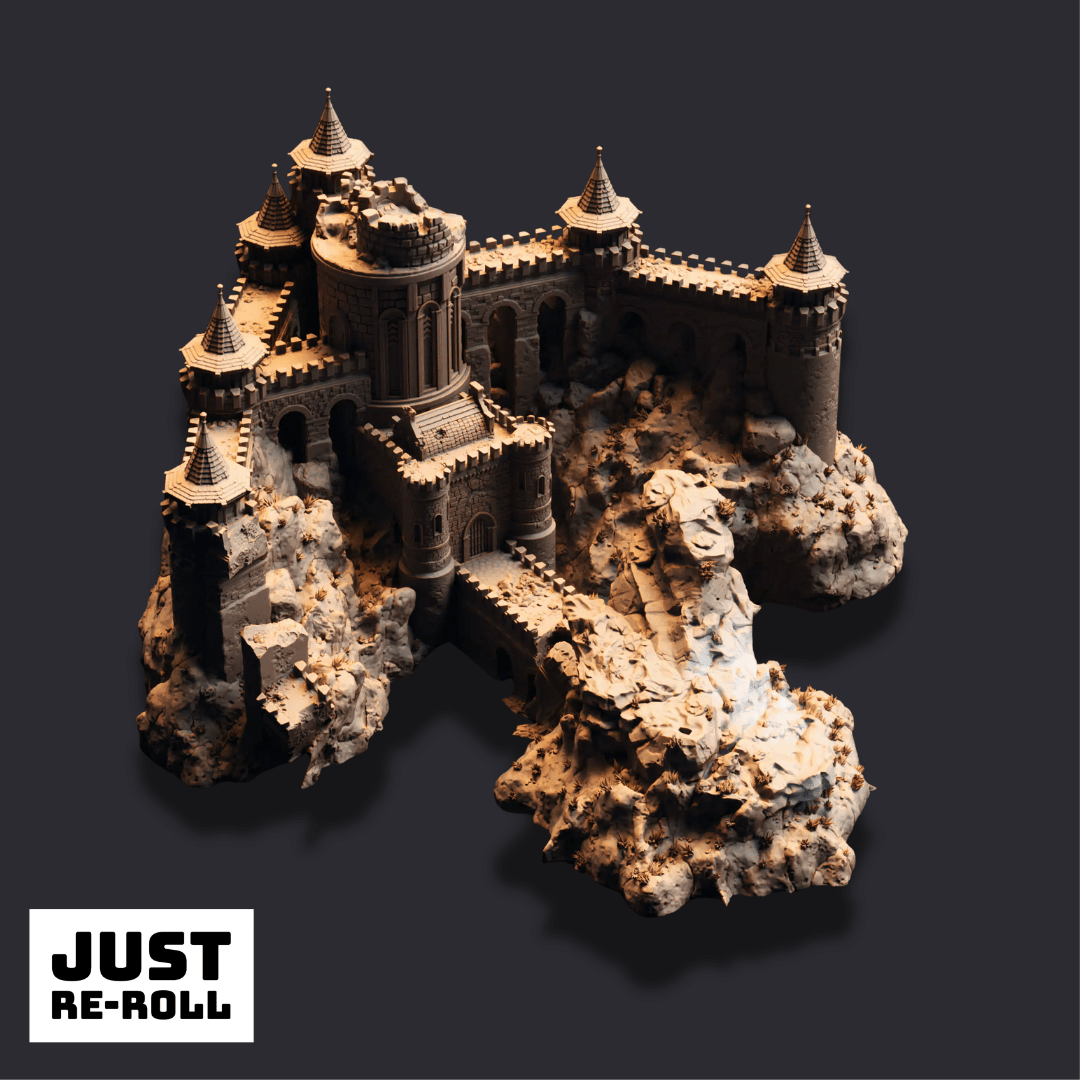 Dragonmaw Keep - 3D Printed Mountain Keep Terrain