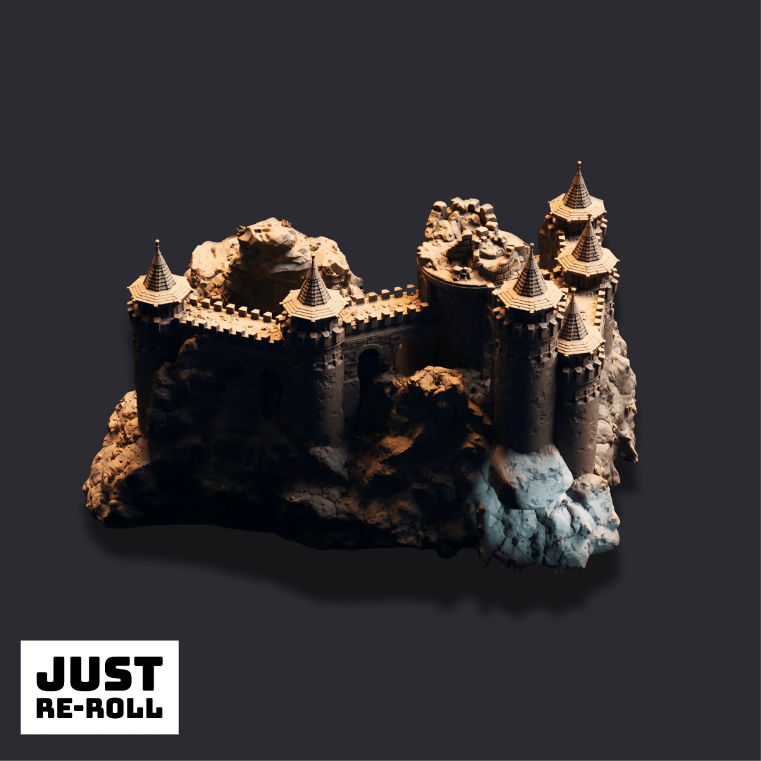 Dragonmaw Keep - 3D Printed Mountain Keep Terrain