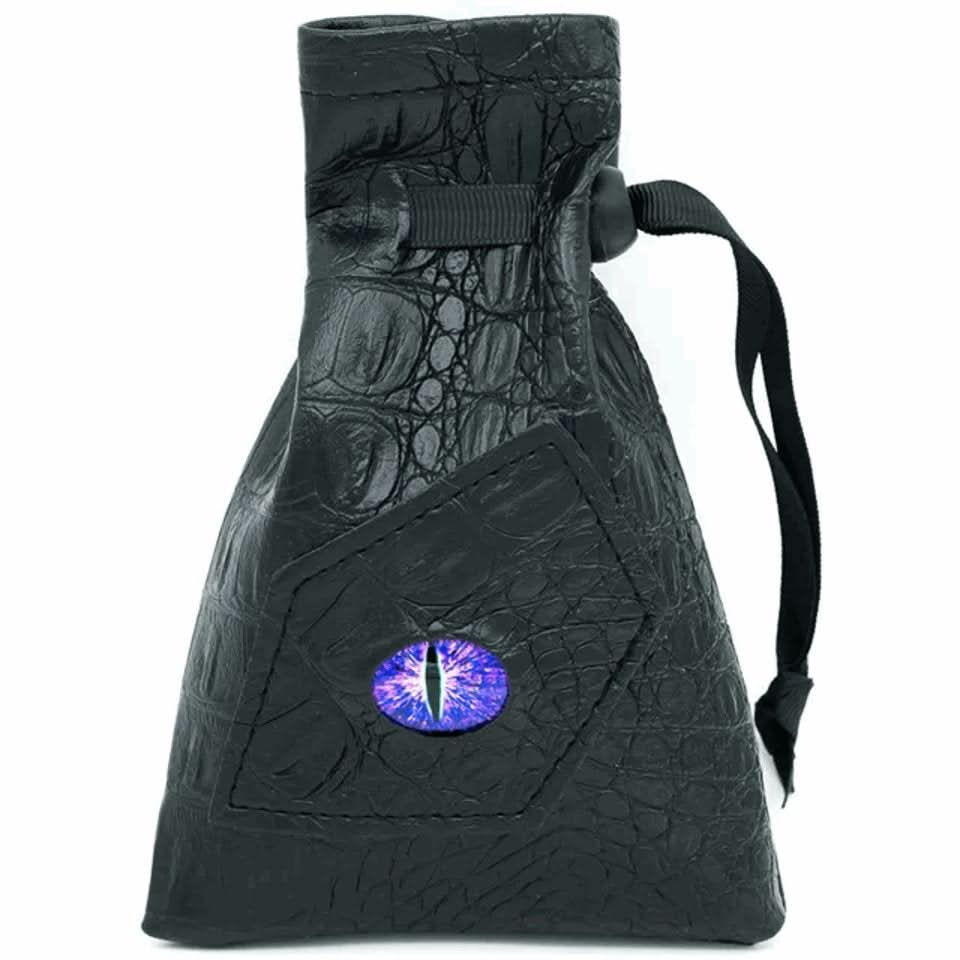 Dragon's Vault | Purple Eye | Vegan Leather Dice Bag