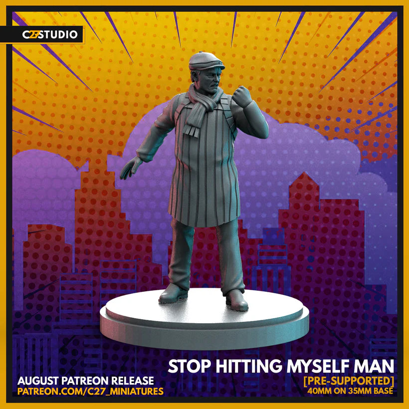 Stop Hitting Myself Man | Heroes | Sci-Fi Miniature | C27 Studio
