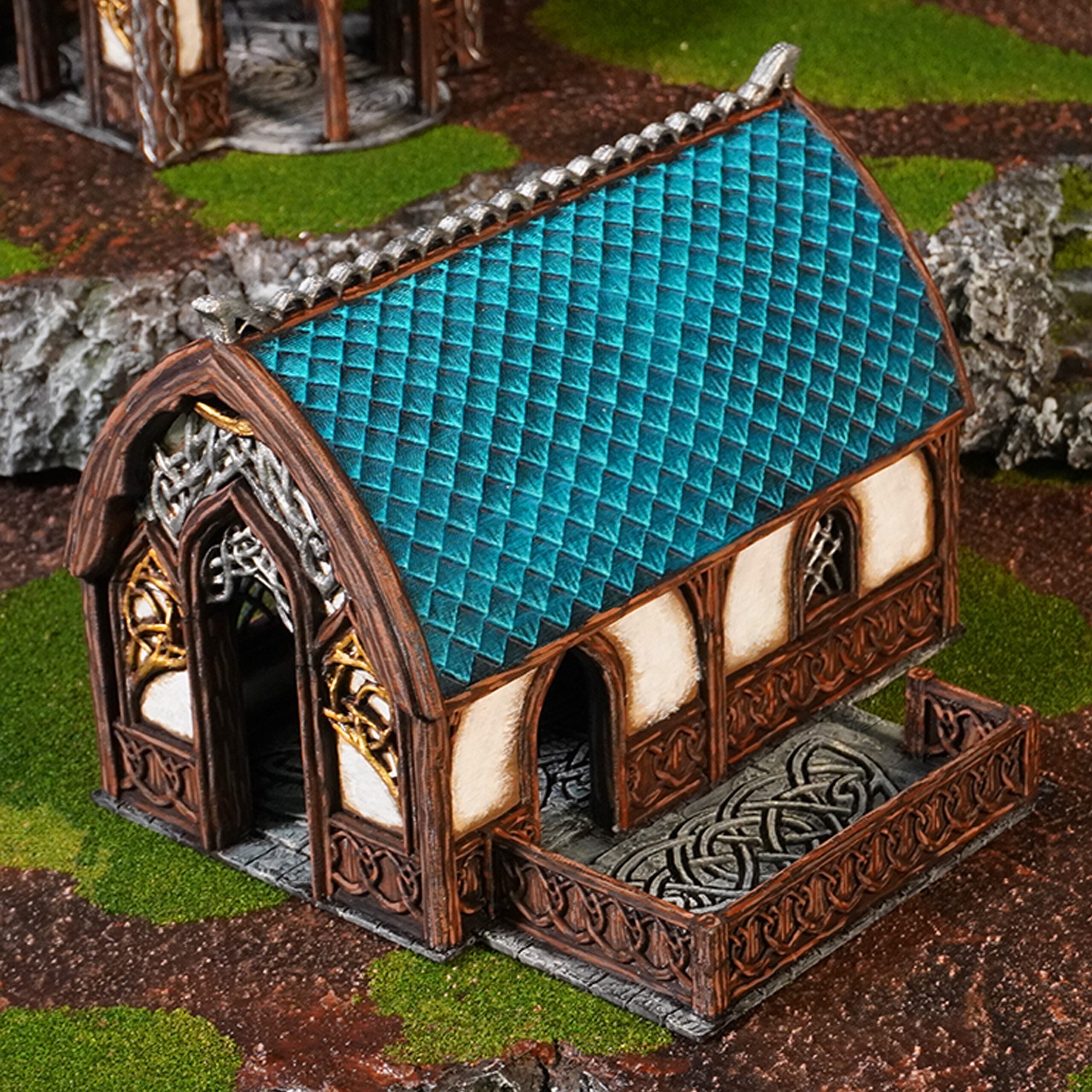 Elven Barracks - 28mm DND/Wargame/RPG Terrain