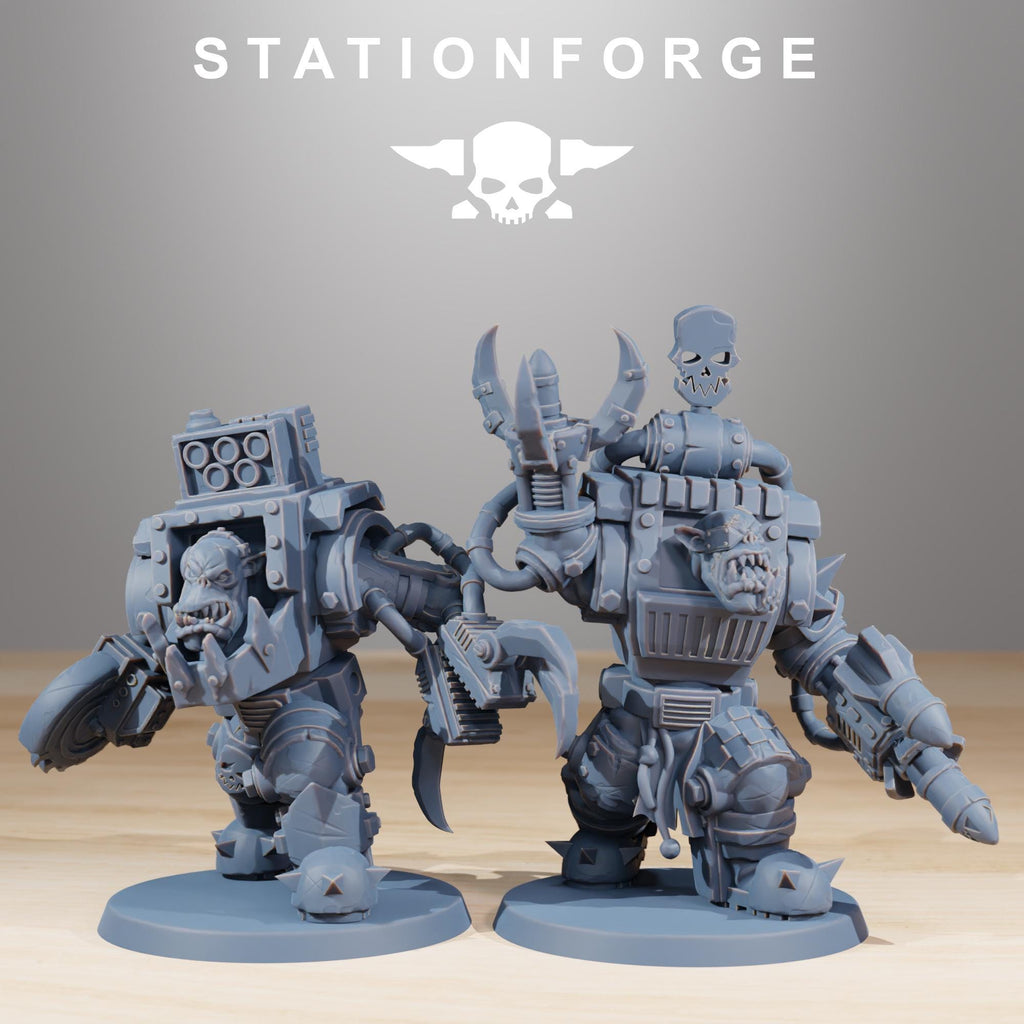 Station Forge Orkaz Steelbrutes Proxy 28mm minitures Ork Tabletop RPG Wargaming custom weapon choice now available