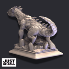 Ekerin the Silver Tail - 3D Monster Dragon Miniature