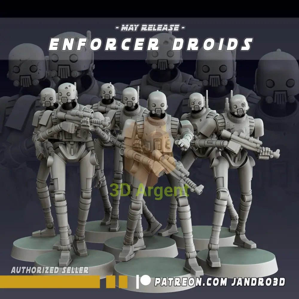 Enforcer Droids - Star Wars Legion compatible 3D Printed Resin Miniatures