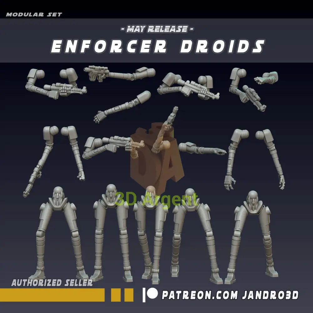 Enforcer Droids - Star Wars Legion compatible 3D Printed Resin Miniatures