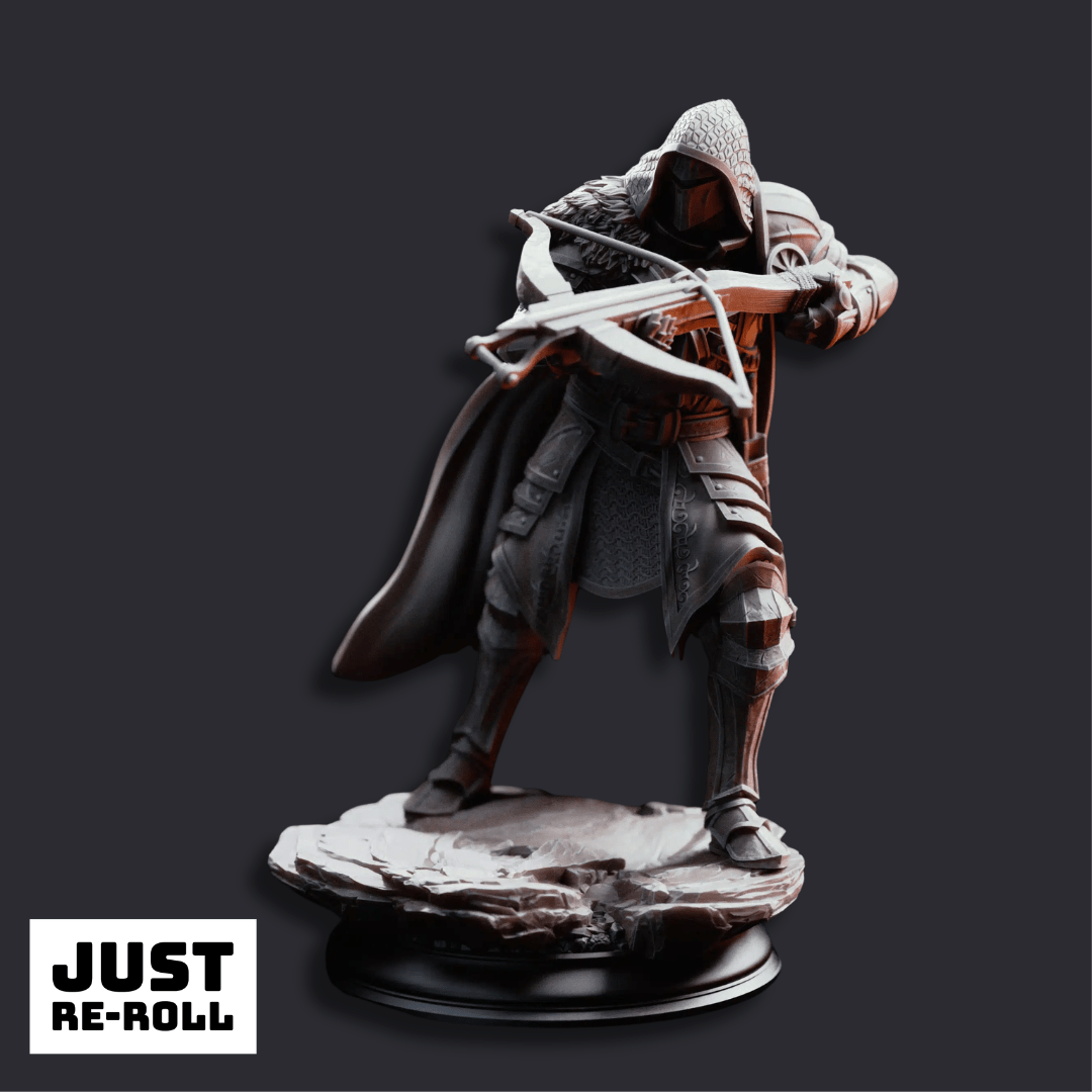 Erik of the Scarlett Road Crossbow Knight - 3D Printed Ranger Miniature
