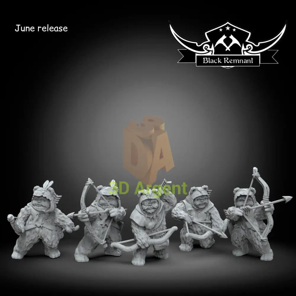 Ewok Archers- Star Wars Legion compatible 3D Printed Resin Miniatures