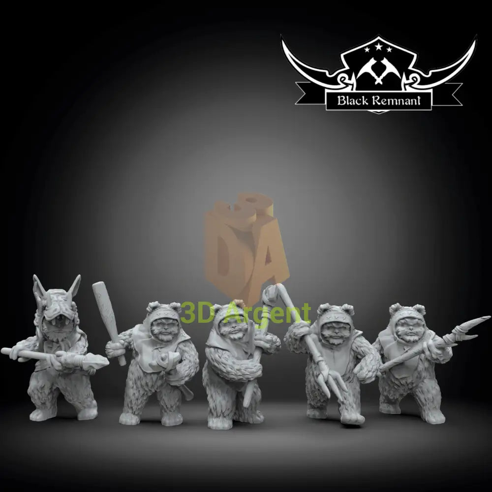 Ewok Warriors- Star Wars Legion compatible 3D Printed Resin Miniatures