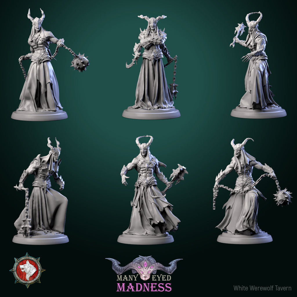Dungeons and Dragons Models - Many-eyed madness - Set by White Werewolf Tavern
