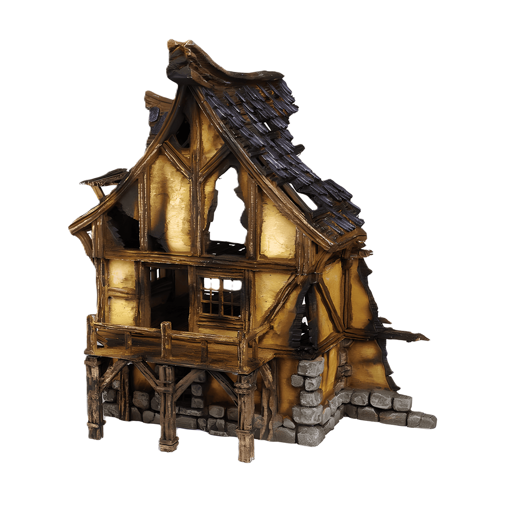 Ruined Medieval House G - 28mm DND/Wargame/RPG Terrain