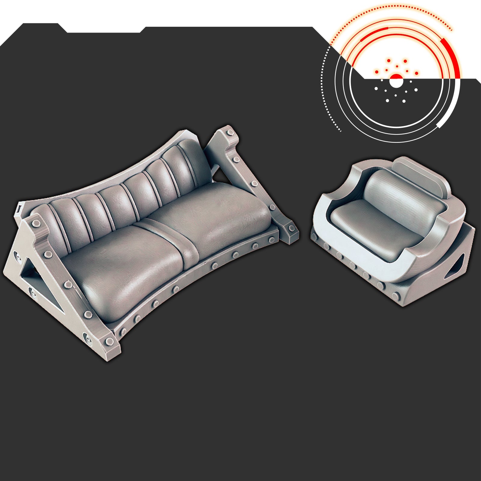 Sci-fi Scenery - Couch and Chair