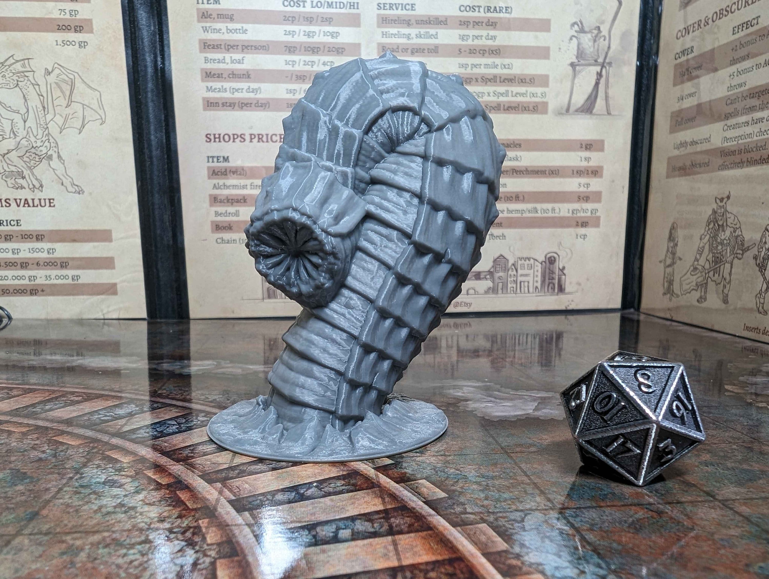 Purple Worm Miniatures for D&D, Pathfinder and TTRPG