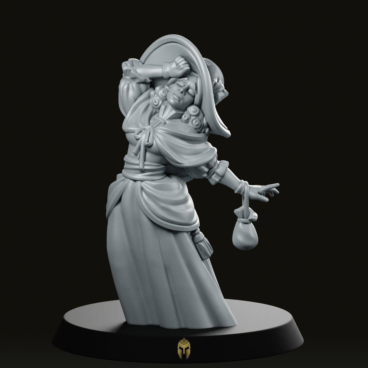 Fainting Lady Fantasy Miniature