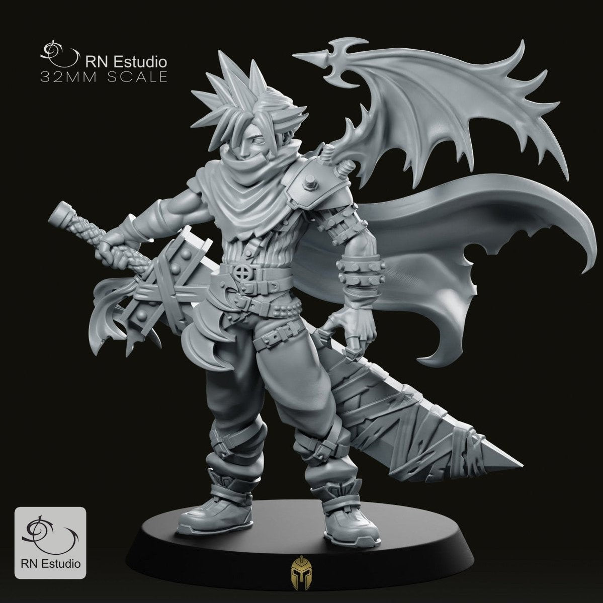 Fantasy Claude with Wings JRPG Miniature