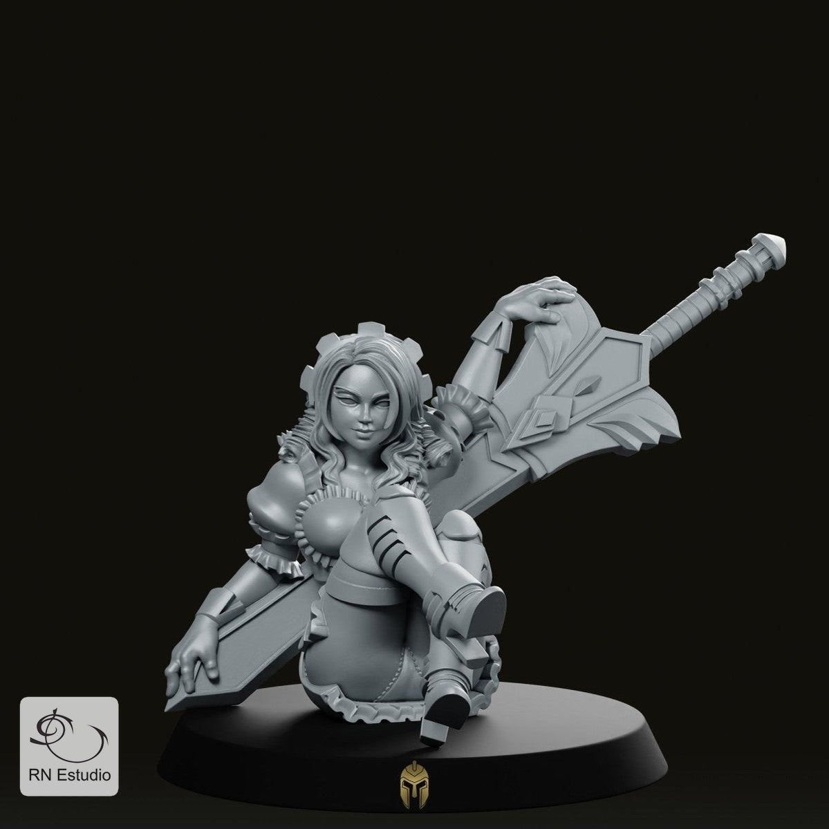 Fantasy Shareena Maid JRPG Miniature