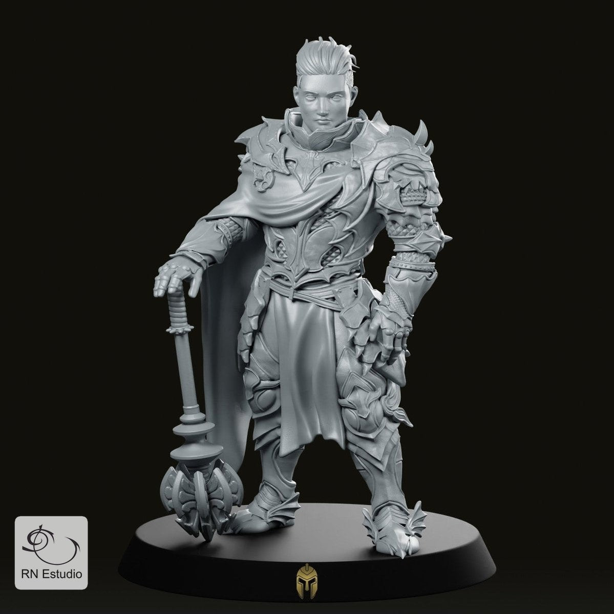Fantasy Uthoran Dragon Knight Miniature