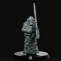 Trench Soldier Fantatic With Book Miniature