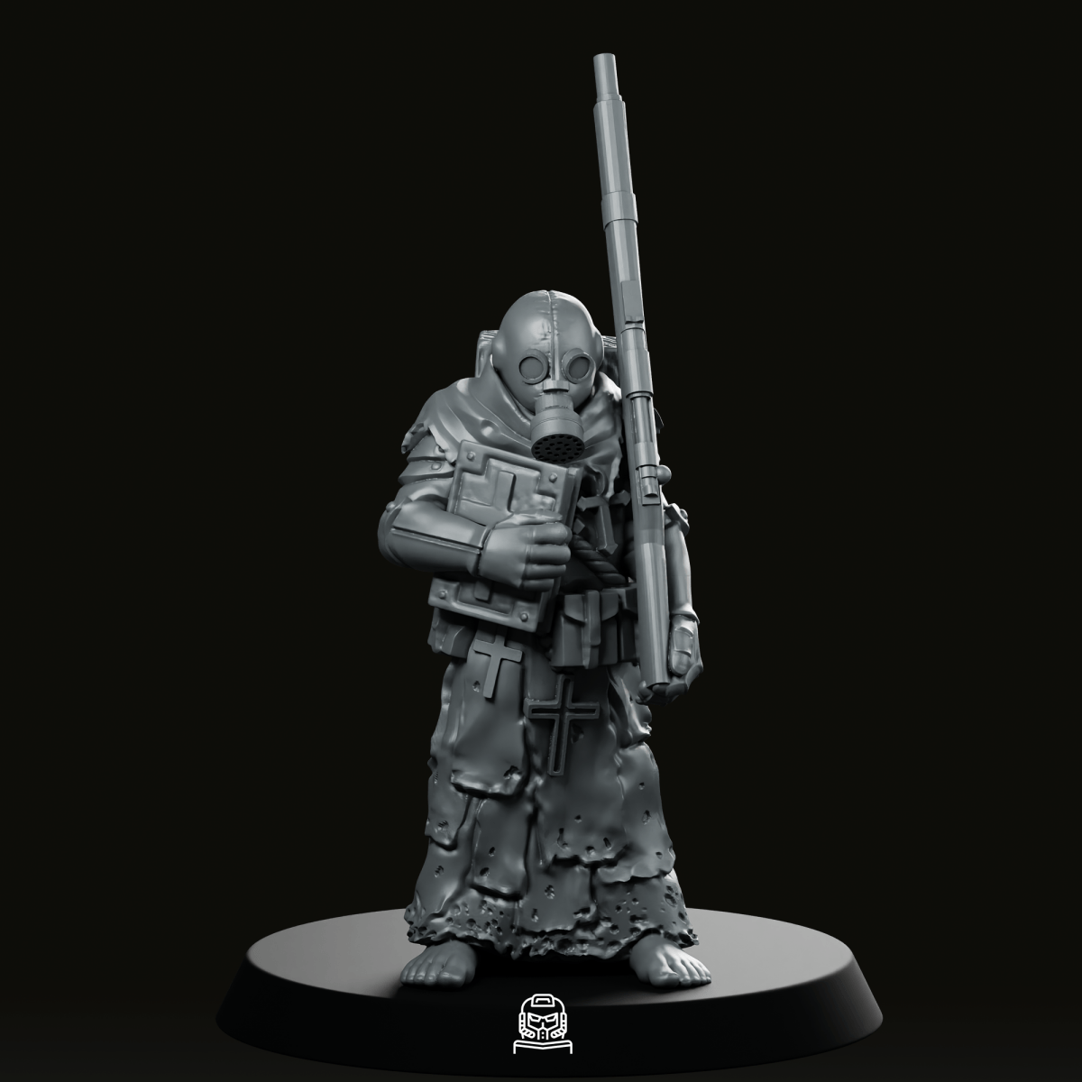 Trench Soldier Fantatic With Book Miniature
