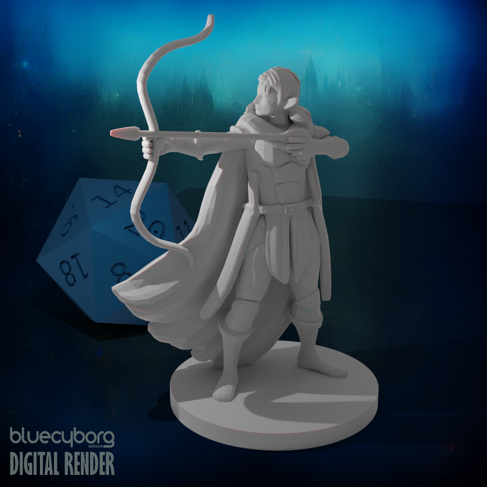 Female Archer 28mm Scale Miniature
