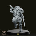Female Barbarian Dual Wield Miniature