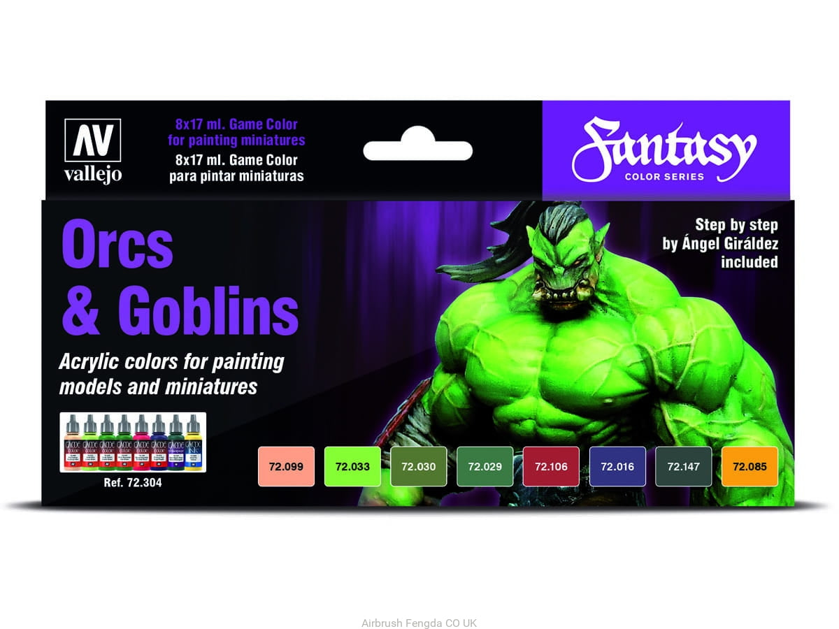 Vallejo Game Color - Orc & Goblins Colour Set (x8)