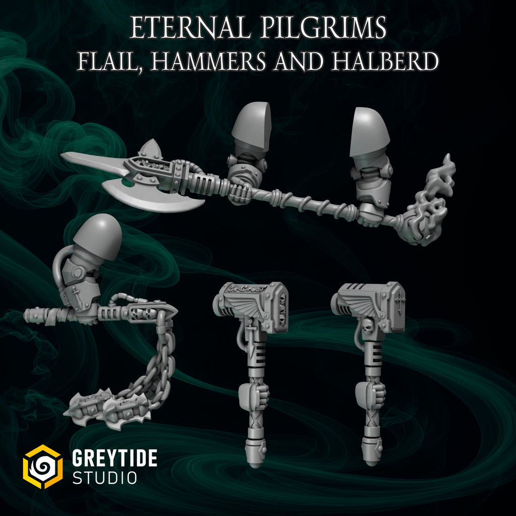 Big Warrior Melee Weapons | Eternal Pilgrims | Conversion Bits For 28mm 32mm Sci-fi Marines