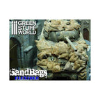Green Stuff World: Scale Flexible Sand Bags for Dioramas and Scenery x25