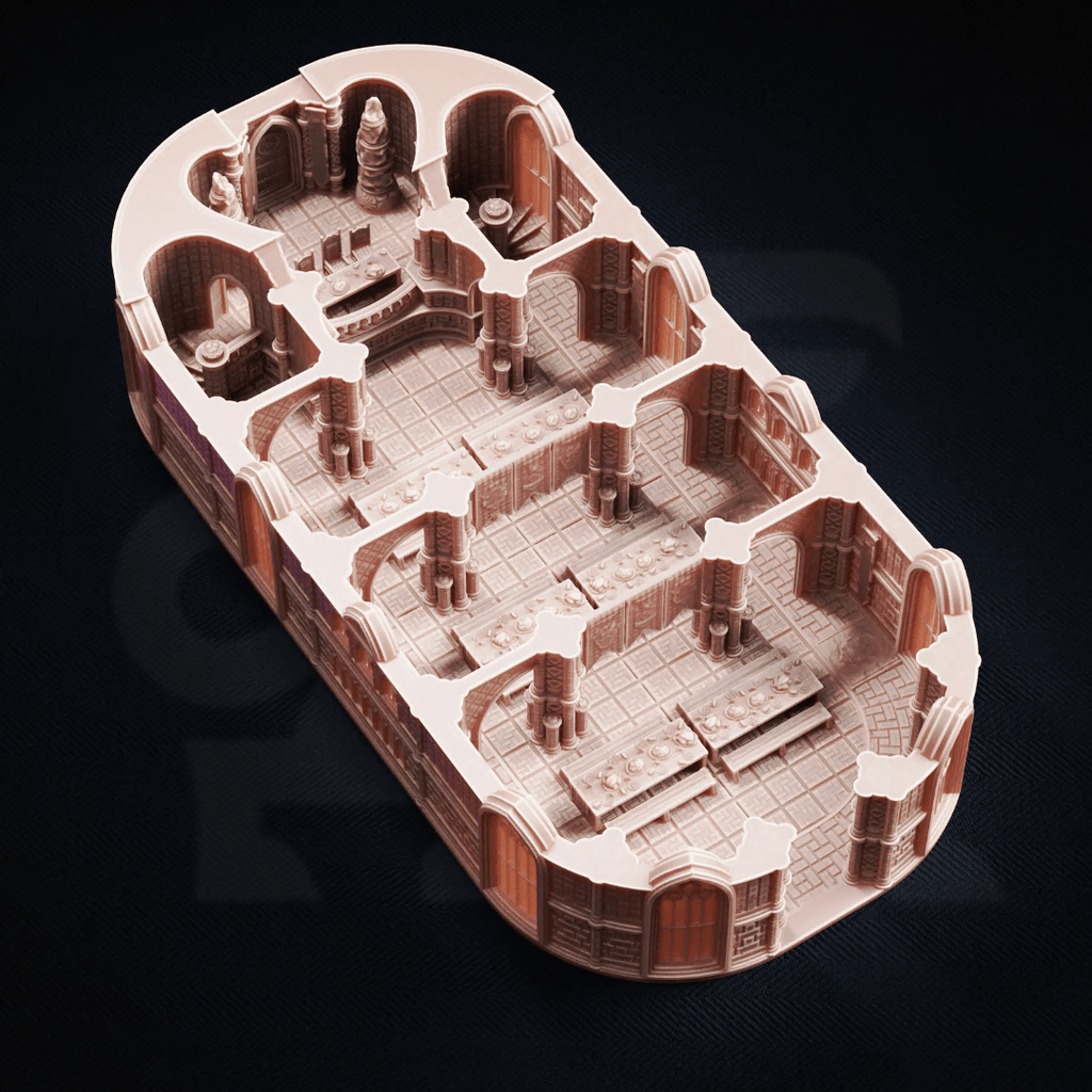 Founders’ Dining Hall Arcane University Hall - 3D Printed Terrain
