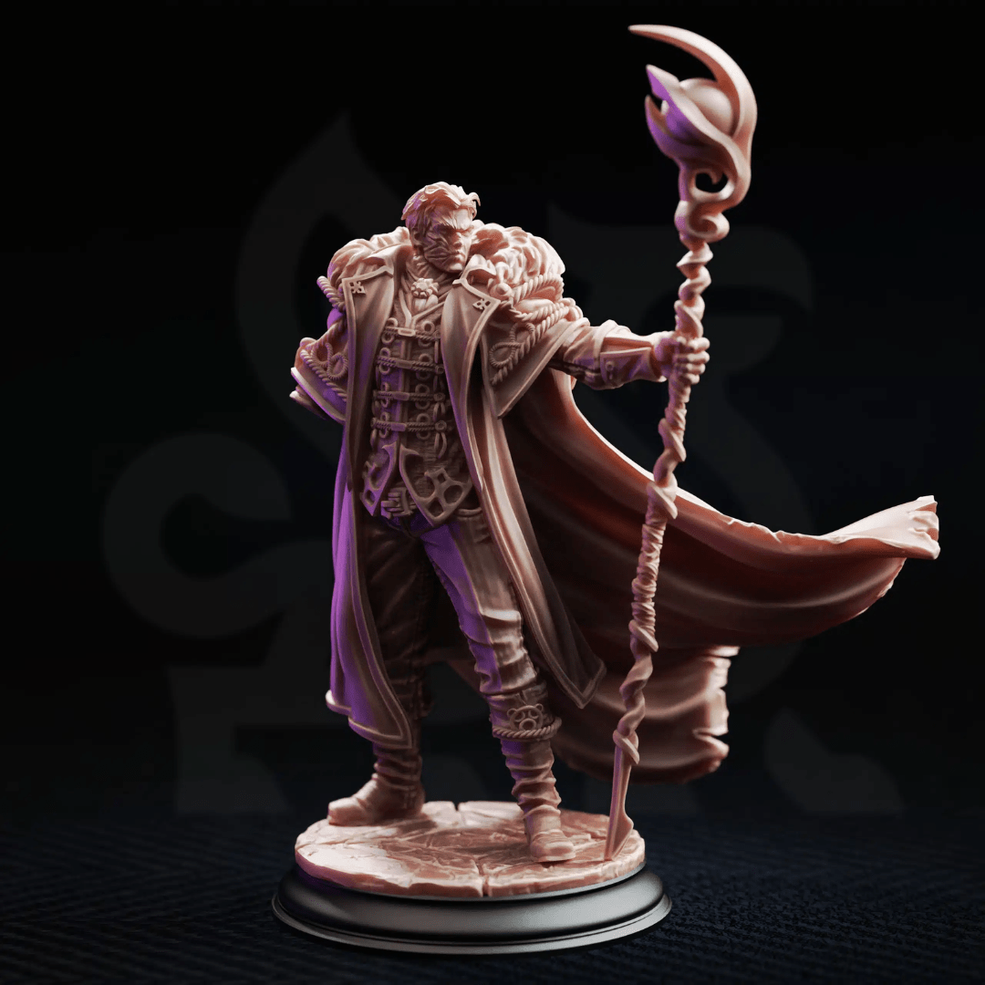 Frederik Vahlen Professor of Progress - 3D Printed Sorcerer Miniature