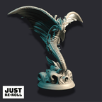 Fyrindel – Juvenile Mana Wyrm - 3D Monster Dragon Miniature