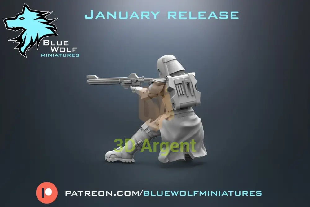 Galactic Marine Communication Gear Star Wars Legion 3D Resin BlueWolf Miniature
