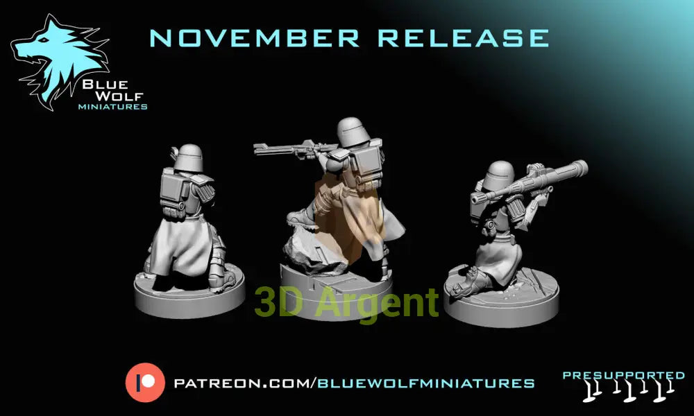 Galactic Marines- Star Wars Legion 3D Printed Resin BlueWolf Miniatures