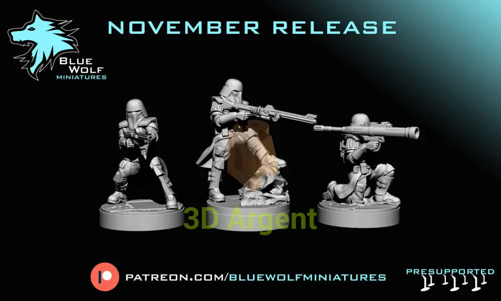 Galactic Marines- Star Wars Legion 3D Printed Resin BlueWolf Miniatures