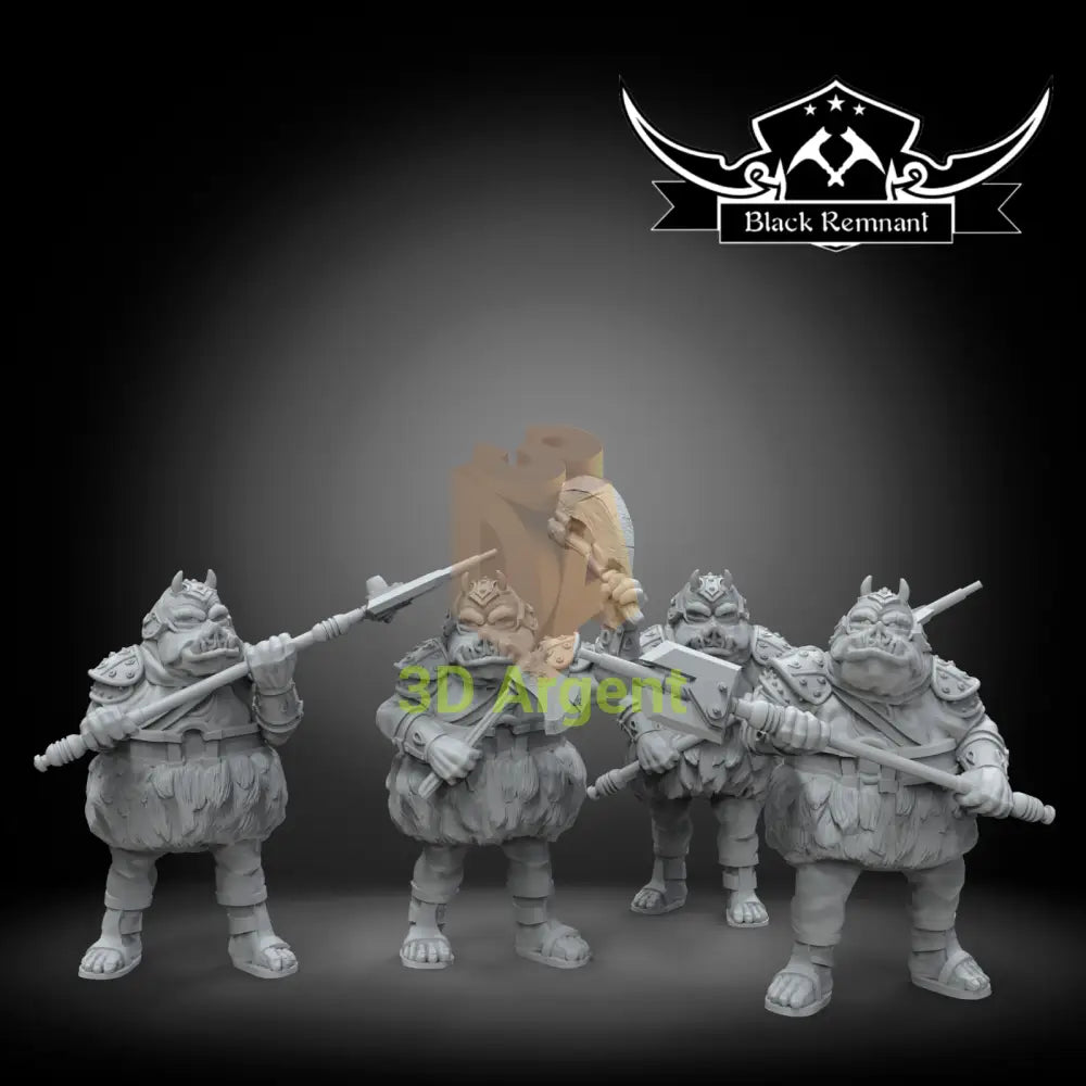 Gamorrean guards 4 poses Star Wars Legion compatible 3D Printed Resin Miniatures