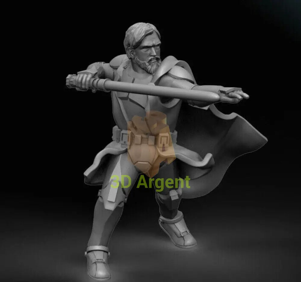 General Obi Wan Kenobi - Star Wars Legion 3D Printed Resin BlueWolf Miniatures