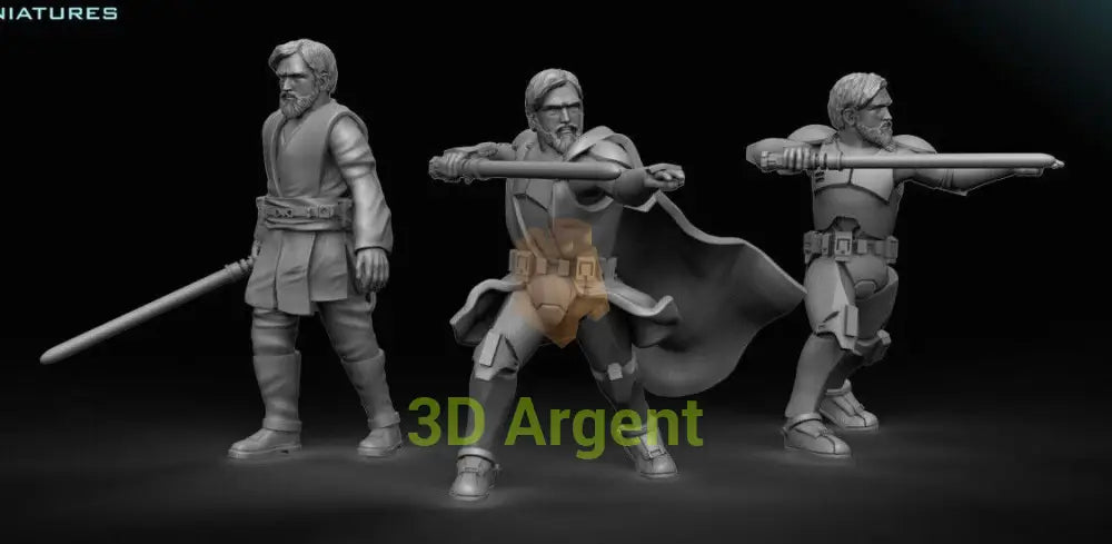 General Obi Wan Kenobi - Star Wars Legion 3D Printed Resin BlueWolf Miniatures