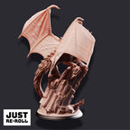 Gintharax – Adult Silver Dragon - 3D Monster Miniature