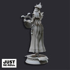 Glanbeli Sorcerer Miniature – First Light, Fantasy Sculpt, Grey Resin (40mm Height)