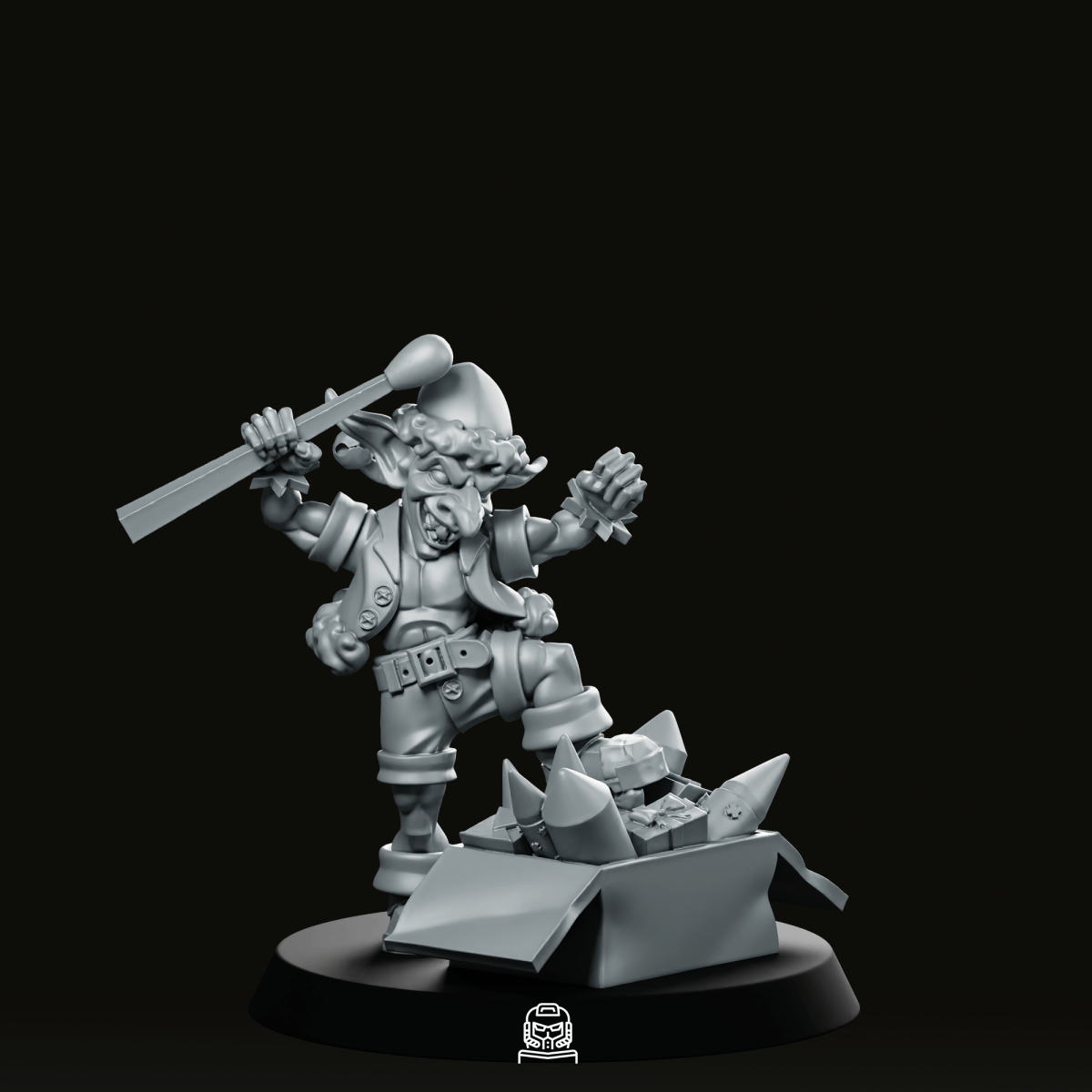 Christmas Goblin Match Firework Miniature