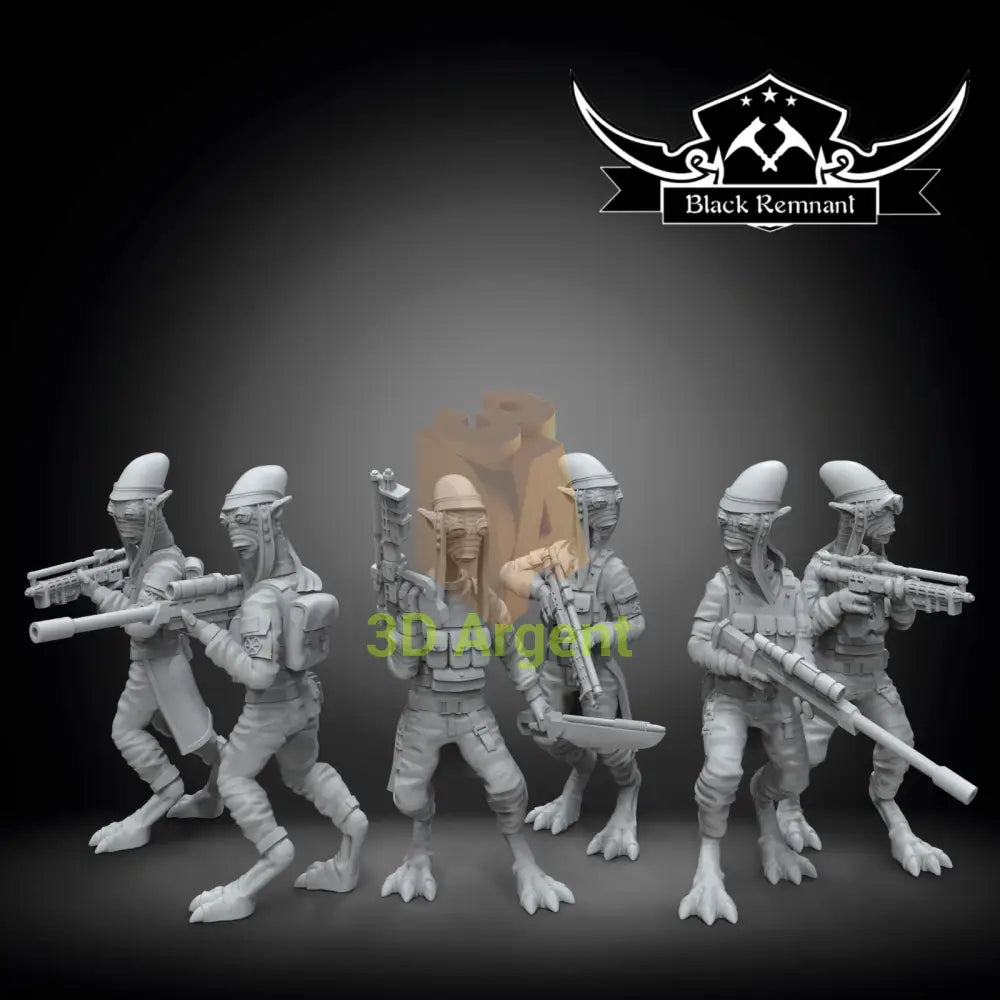 Gossam Commandos Squad 6x Star Wars Legion compatible 3D Resin Miniatures