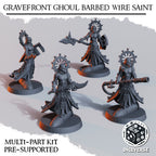 Gravefront Ghoul Barbed Wire Saint Miniatures | Trench Grimdark | Diceverse