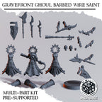 Gravefront Ghoul Barbed Wire Saint Miniatures | Trench Grimdark | Diceverse